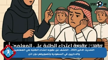 التحديث الأخير 2025.. الكشف عن عقوبة اعتداء الطلبة على المعلمين والإداريين في السعودية وتصويرهم دون إذن